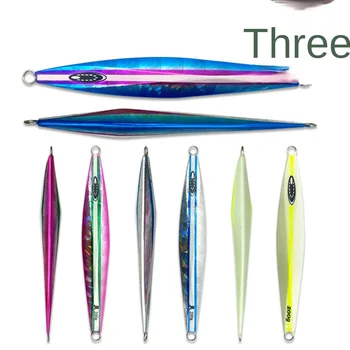 Lead Iron Plate Metal Jig Fish Lure for Sea Fishing Glow-in-the-Dark Laser Bionic Artificial Bait No Hooks – Metal Jig – view 2