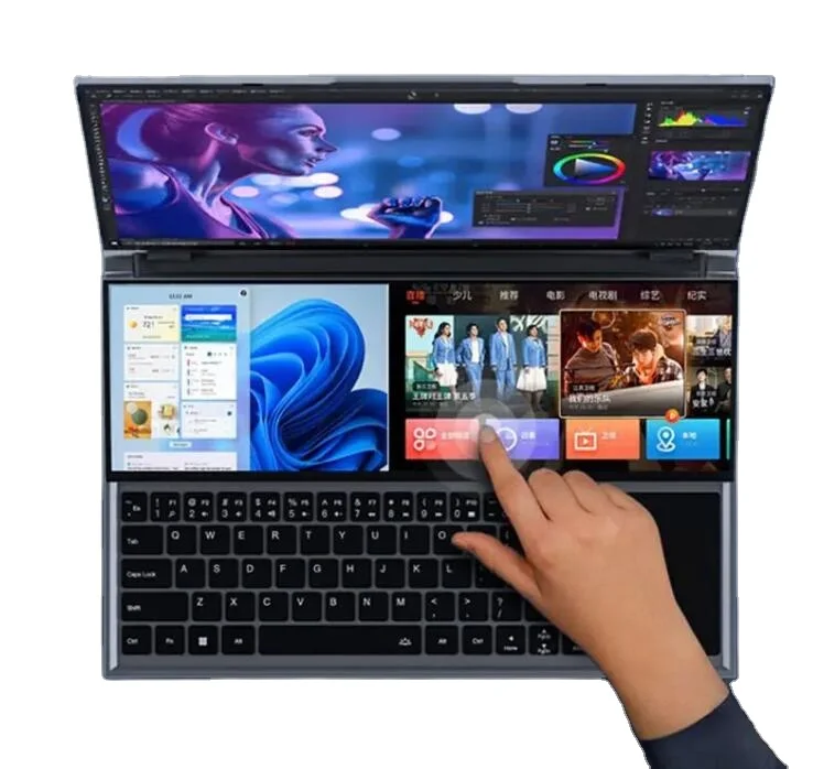 Intel Core I7-9750H Laptops Dual Screen Laptop 16 Inch Touch Screen 64GB  RAM 4TB SSD Gaming Laptop