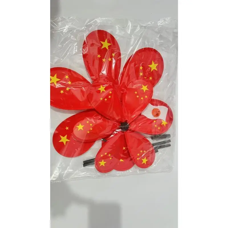 Заводская цена на рынке собственных товаров ремесла двойной флаг ветряная мельница игрушки для детей