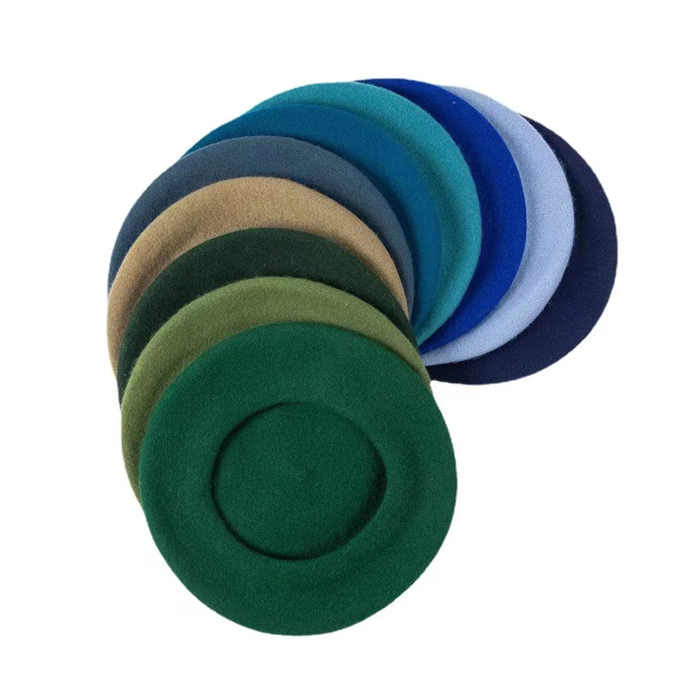 さらに100円引き◆MARITHE◆CIRCLE LOGO EMBROIDERY WOOL BERET Monogram-embroidered Wool-blend Beret • Ruslan Baginskiy