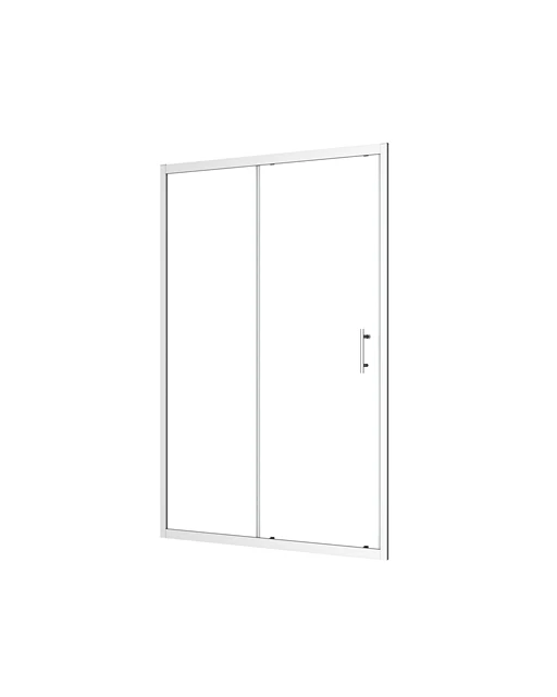 Showertime Tempered Glass Shower Glass Panel Screen Frameless Single Bathroom Shower Enclosure Sliding Shower Door