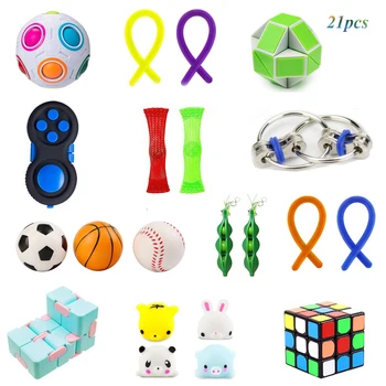 sensory fidget toys bundle-dna stress relief balls with fidget