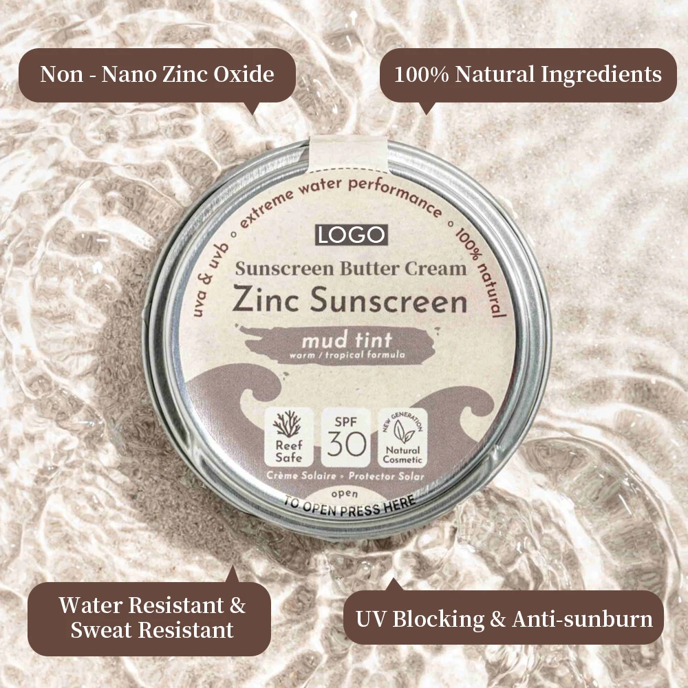 Oem Natural Reef Safe Outdoor Waterproof Uv Blocking Antisunburn Non