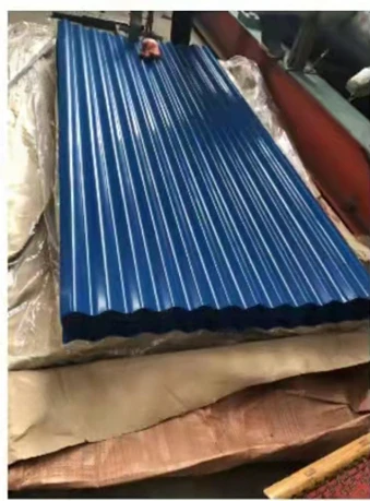 Тисненый цветной полимерный гофрированный металлический кровельный лист Gi железная плита