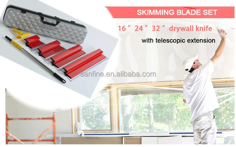 Drywall Finishing Tools Skimming Blade Set Knockdown Drywall Knife