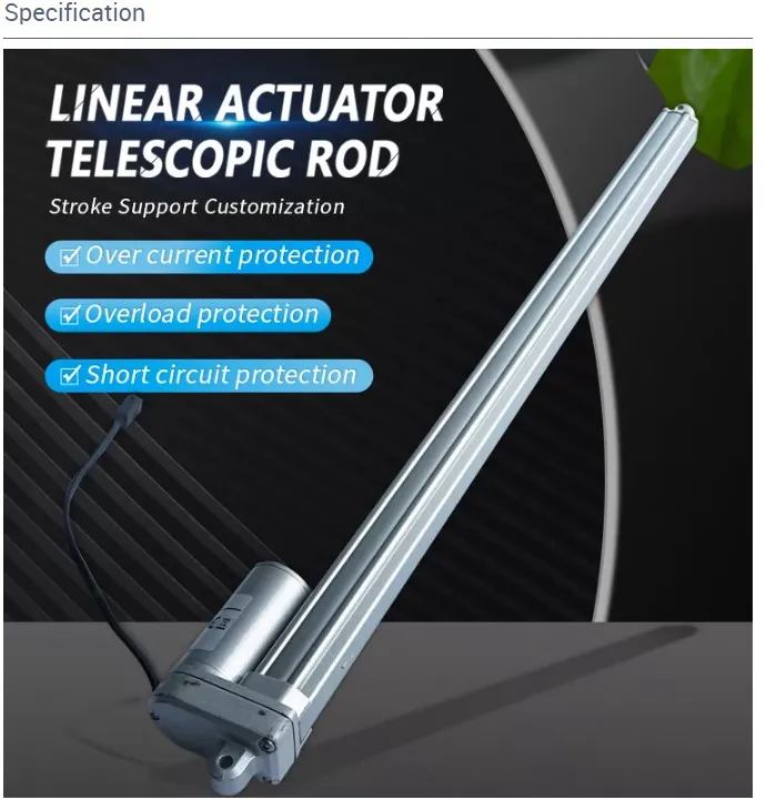 Hot Sale Waterproof Electric Motor Dc 12v Linear Actuator 24v 1200n Electric Linear Actuator Position Feedback