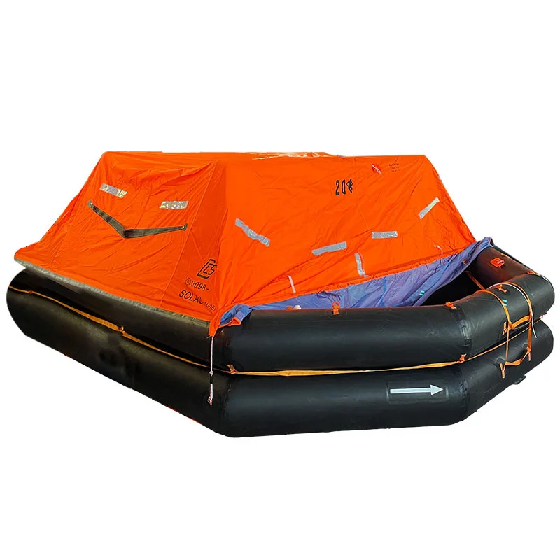Low Price Throw-over Type Inflatable Liferaft  for Marine Lifesaving
