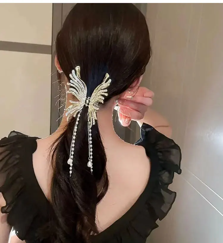 Custom Made Summer Hair Claw Clip Designer Mini Hair Claw Butterfly
