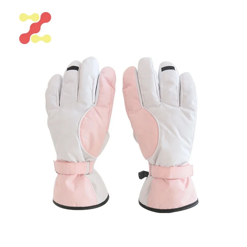 Customized women waterproof windproof ski gloves winter warm thick glove