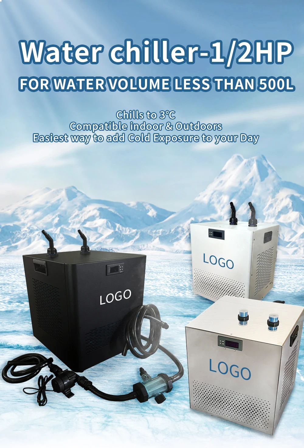 1/2 Hp Water Chiller Water Cooling Machine Chiller Water Cooler Buy