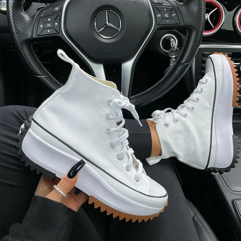 Zapatos De Lona Para Mujer,Zapatillas Transpirables De Plataforma,Informales,Vulcanizados,Blancos  Y Negros - Buy Zapatos De Lona Al Por Mayor,Las Mujeres Transpirables  Zapatillas De Deporte,Vulcanizados Zapatos De Goma Product on Alibaba.com