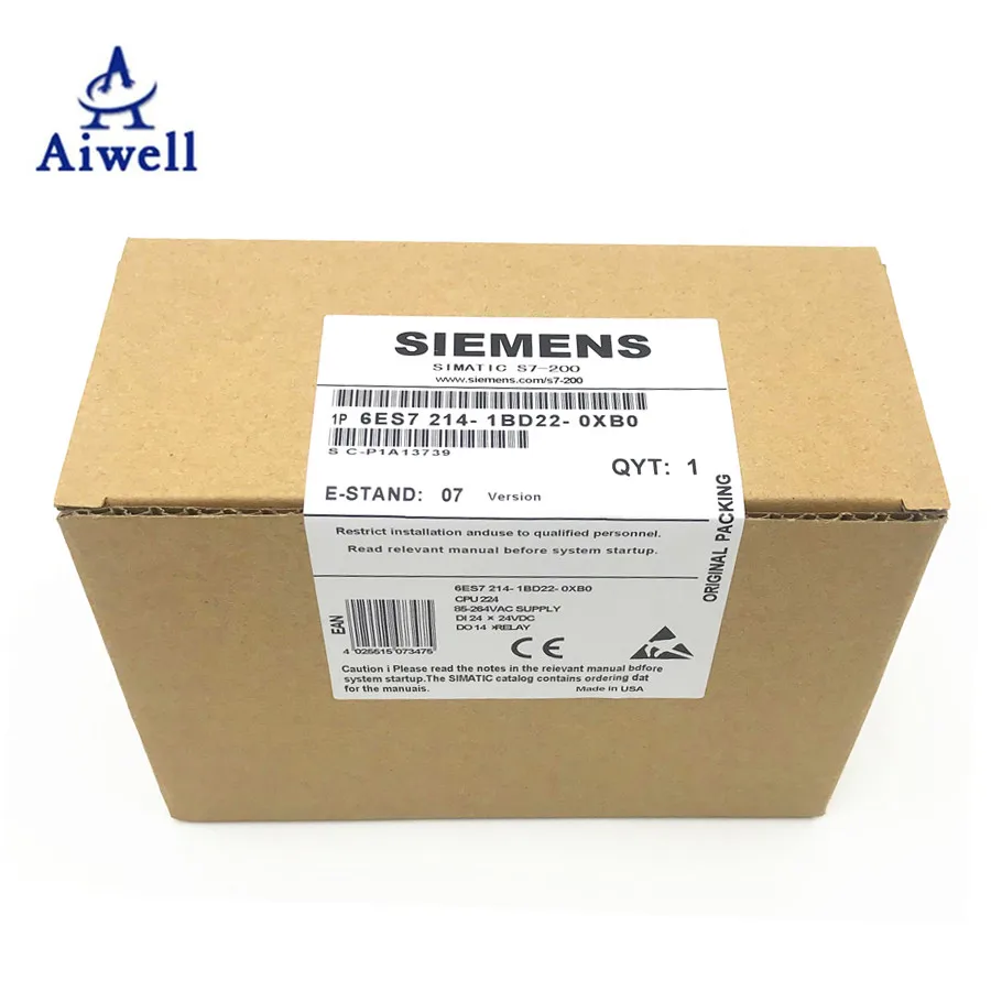 1PC Siemens PLC S7200 CPU224 6ES7 214-1BD22-0XB0