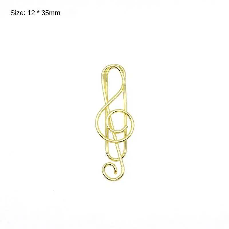 Low Price Note Folder Office Business Card Cute Mini Small Metal Musical Claw Bookmark Book Mark Clip