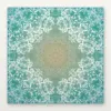 Blue Pattern Mahjong Mat