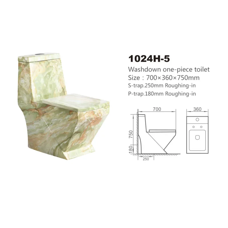 Multicolor Color Toilet Bathroom Ceramic Sanitary Colored One Piece Toilet Dual Flush Toilet Bowl