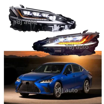 YBJ Car Accessories Flowing Turning light Headlamp Modified headlight For Lexus ES300 350 2018-2021 US Type head Light HID Lamp