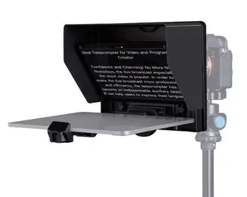 FEELWORLD TP10 Portable 10-inch Folding Teleprompter Supports up to 11" Smartphone/Tablet Prompting Smartphone DSLR Shooting Wit