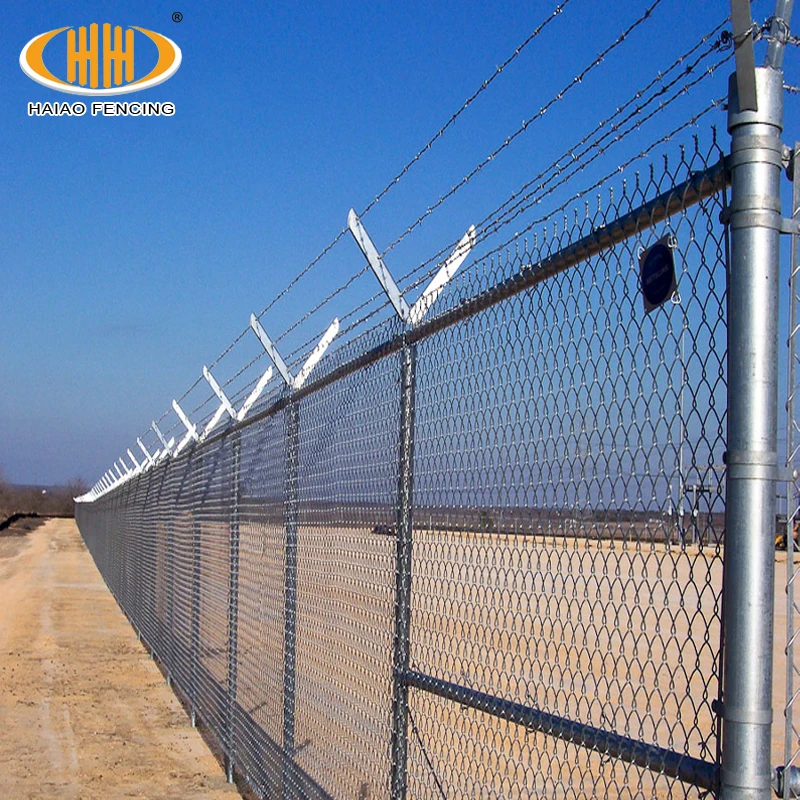 6x10 Galvanized Chain Link Mesh Fence Diamond Shape PVC Coated Wire Mesh 6 Feet High for Jamaica