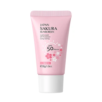 Japan Sakura SPF50+ Outdoor Sunscreen Refreshing Moisturizing Isolation Cream for Face and Body 30g Lotion