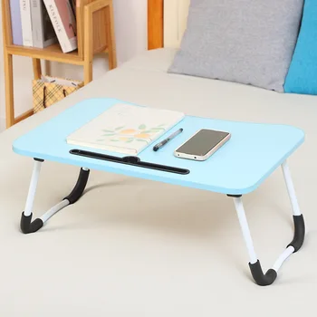 Folding Computer Desk Bed Folding Table Legs Wooden Laptop Table For Student Dormitory Small Table