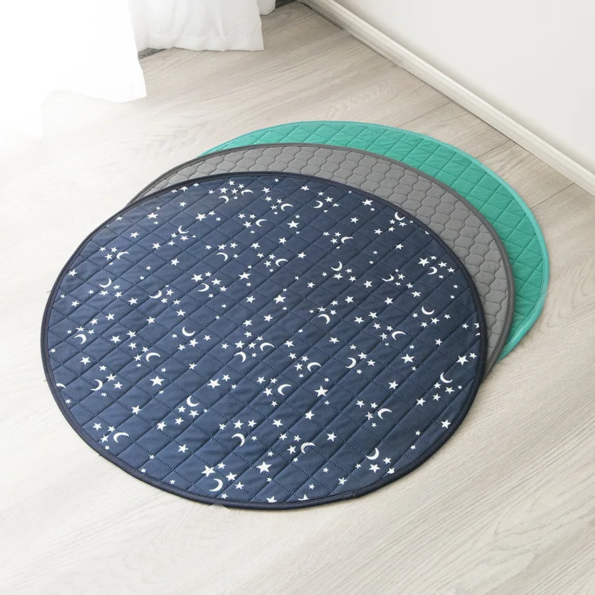 New Arrival Engros Miljøvenlig vaskbar rund form Superabsorberende anti-slip bund Genanvendelige tissepuder til hunde Pet Training