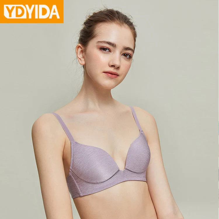 1Pcs Young Women's Bra Teenagers Wire Free Push Up Bralette
