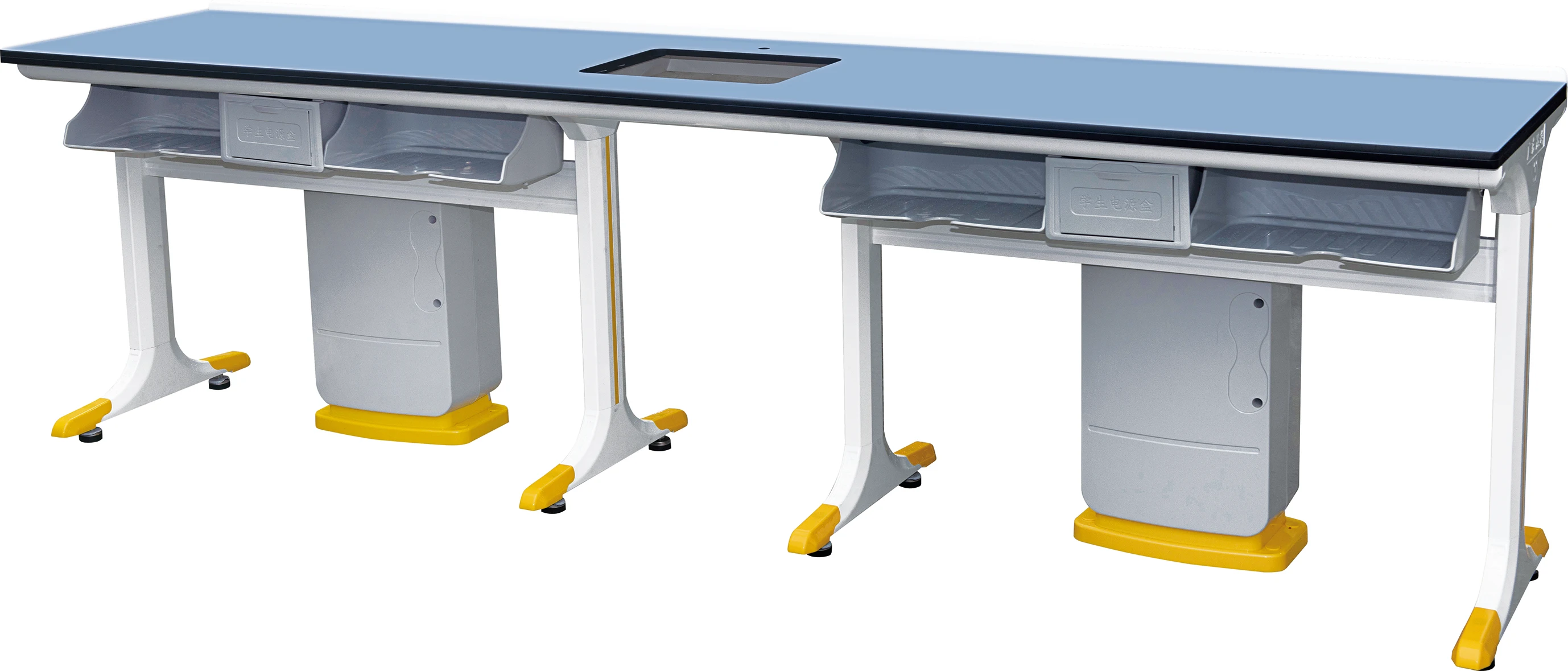 Floor Mounted Chemical Test Lab Workstation Epoxy Laboratory Work Bench