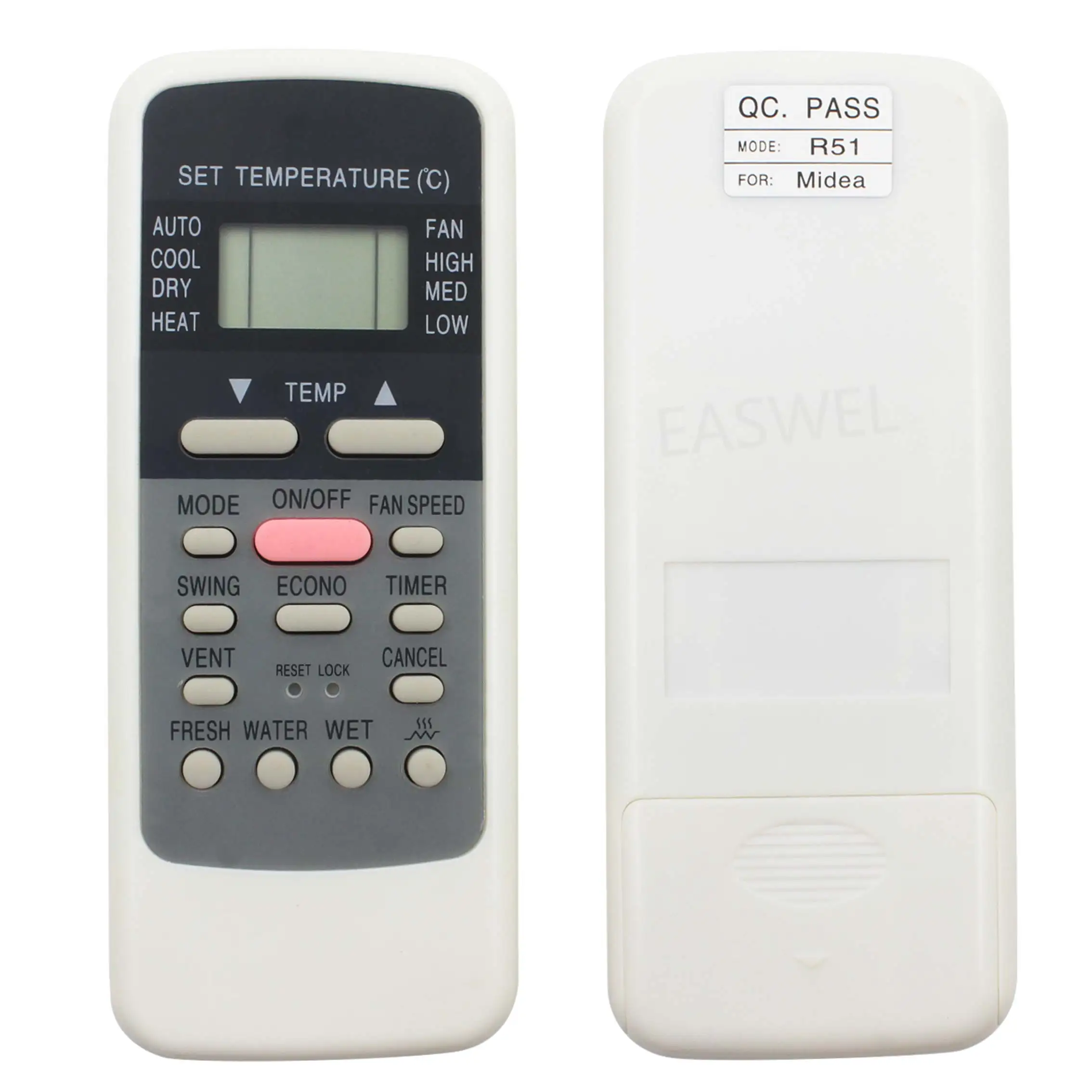 thumbnail image 2 of Replacement Remote Control For EcoAir Air Conditioner Models R51I4/BGE R51I4/BGCE R51I19/BGE 2 of 14
