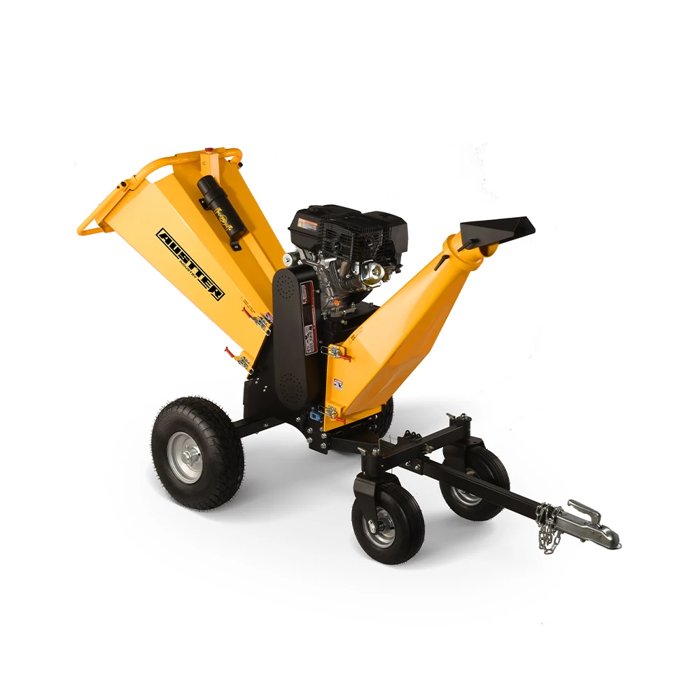AUSTTER 15Hp Gasoline Tree Branch Adjustable Woodchipper Crusher Wood Chipper Shredder