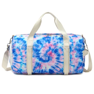 Custom logo pink Gym Luggage Weekend Overnight Duffle Travel Bags for Kids Girls