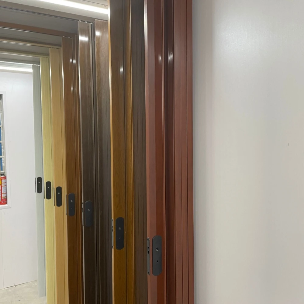 Indoor House Decoration PVC Folding Door 11 mm Thickness PVC Folding Door with Economic Price
