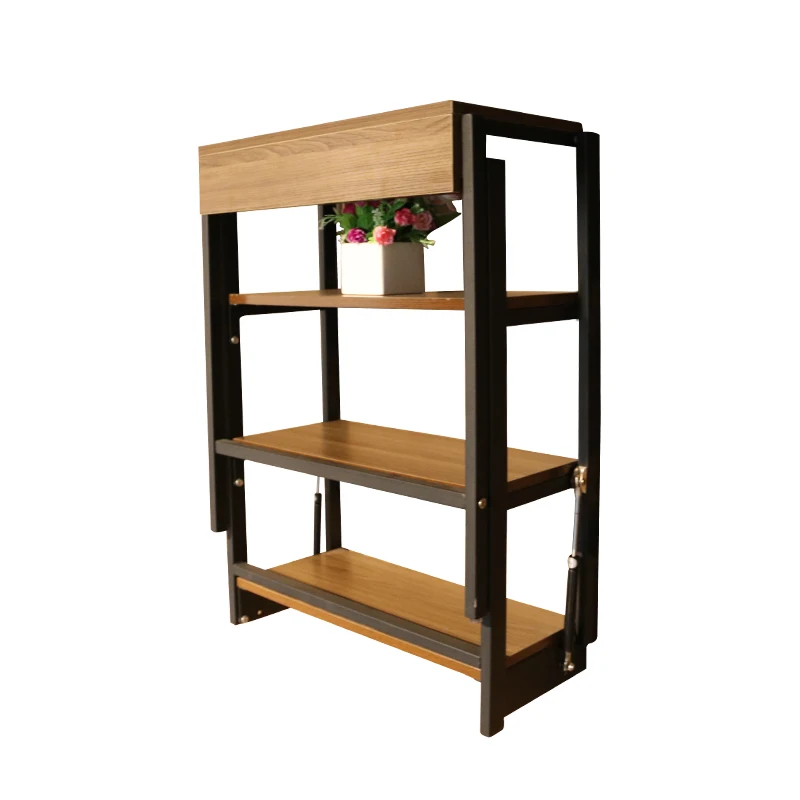 Dining Room Simple Design Space Saving Wall Mounted  Wooden Folding Dining Table