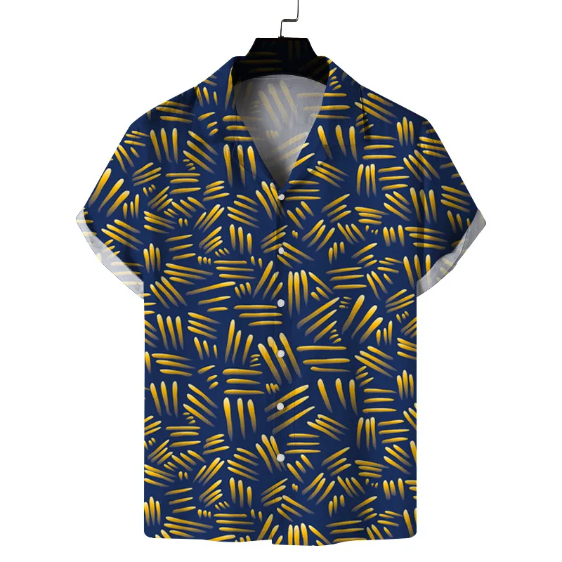 2023 Summer New Casual Short Sleeve Fashion Printed Shirt Hawaiian ...