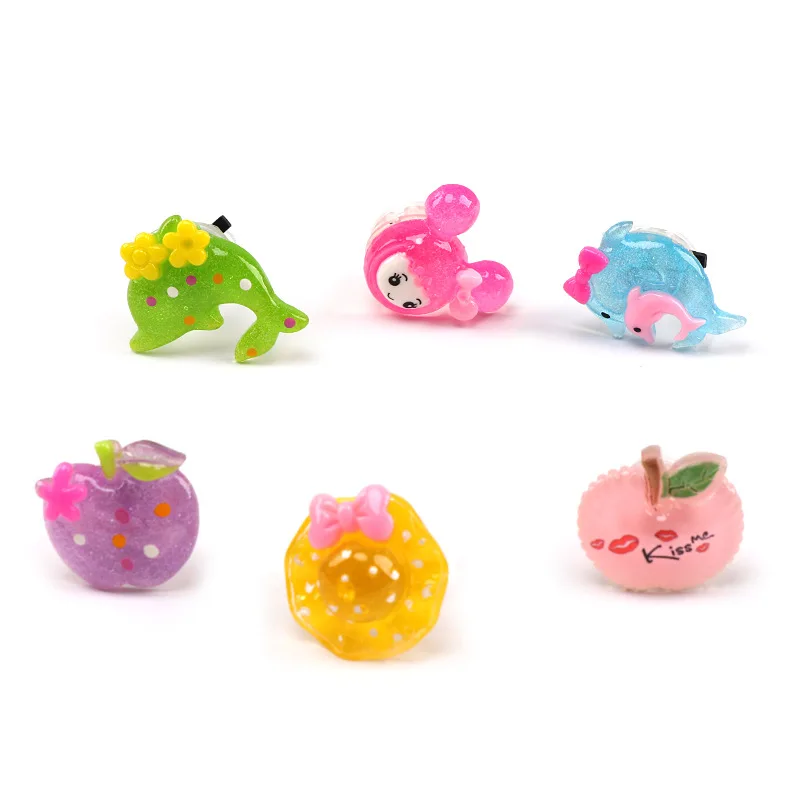 Wholesale High Quality Colorful Plastic Ring Cute Led Glowing Finger Girl Glow Toy for