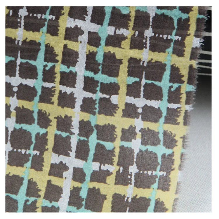 Полосатая печать 80S хлопковая чесаная БАЛИЙСКАЯ печатная ткань нетипичная клетчатая Повседневная рубашка ткань