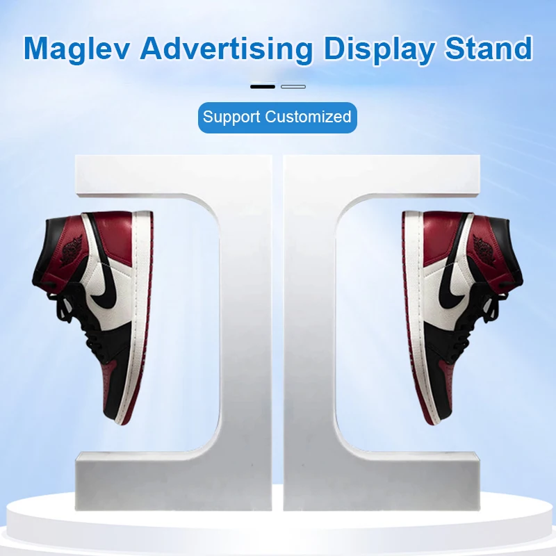 Portable Magnetic Levitating Platform Rotating Shoe Display Levitation Display Floating Shoe Display Levitating Platform