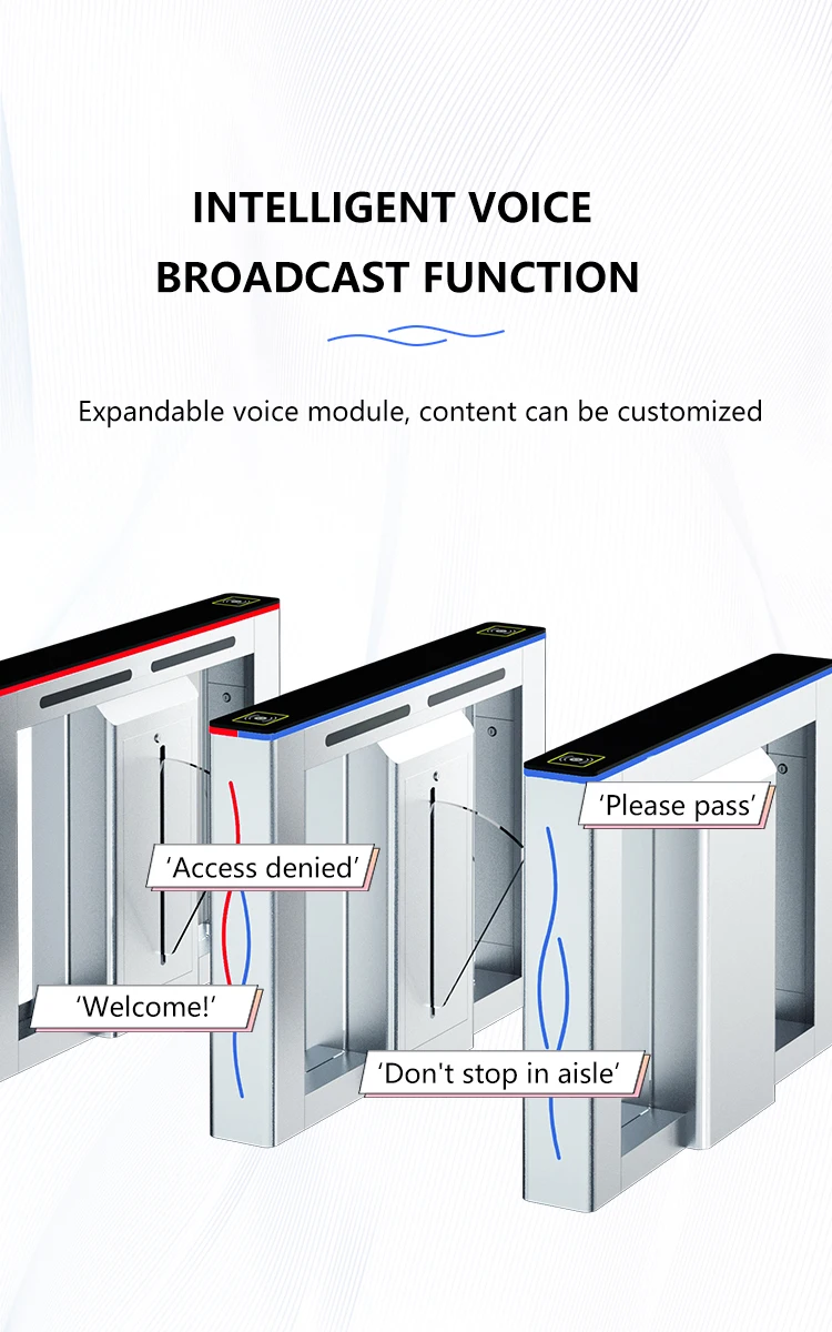 OOEM Factory Access Control System Security Flap Turnstiles Gate Flap ...