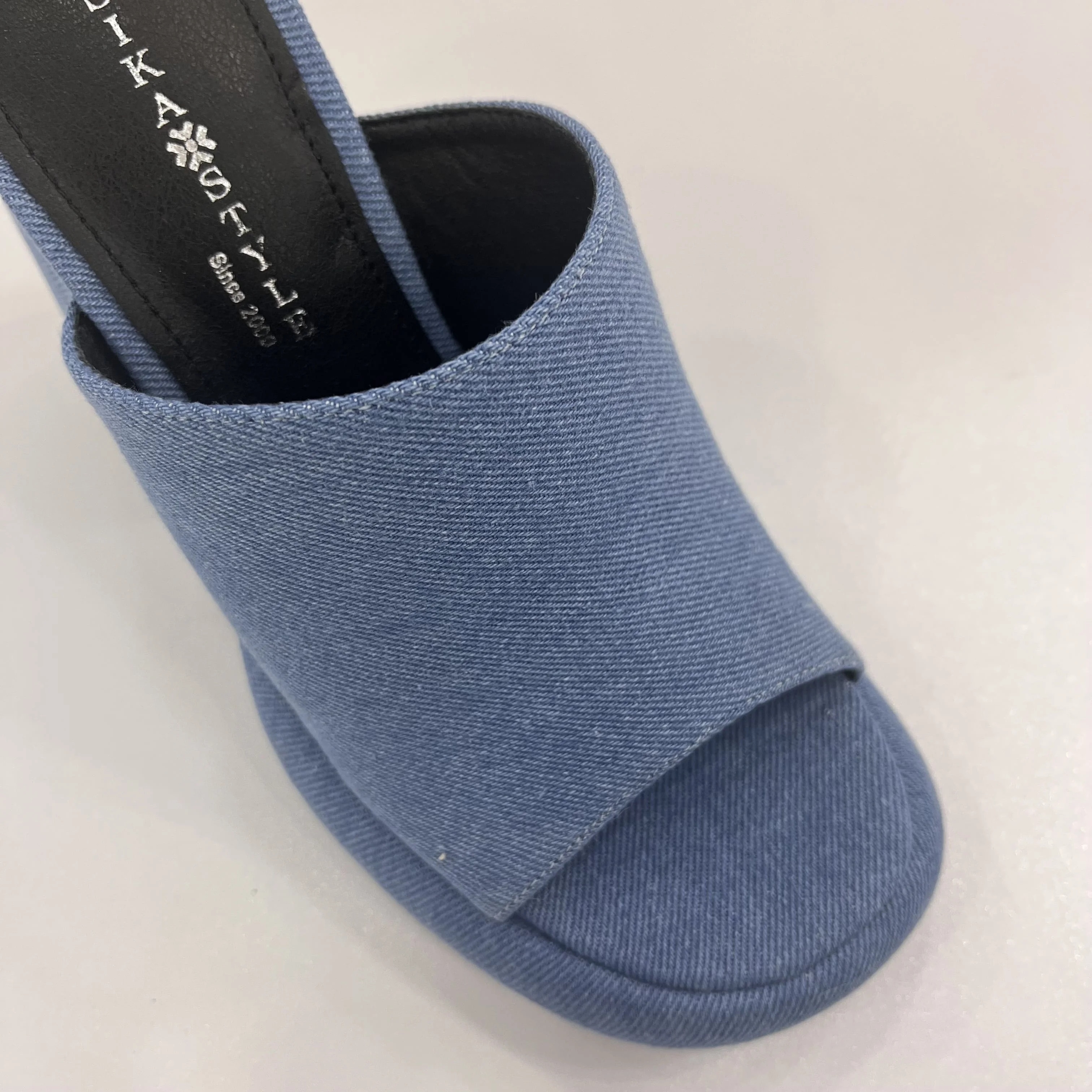 Sika 2023 New Arrival Summer Women Denim Wedge Platform Beach Slippers ...