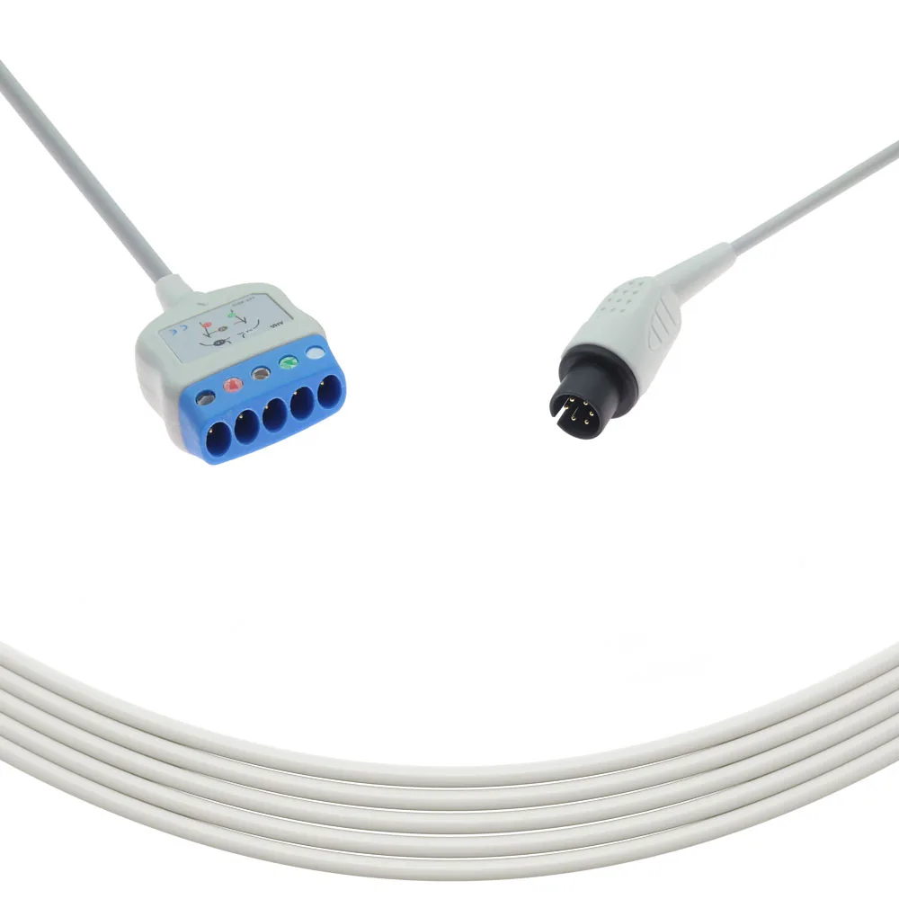 Mindray Datascope Compatible 5-lead ECG Trunk Cable with Din Connector Medical Consumables