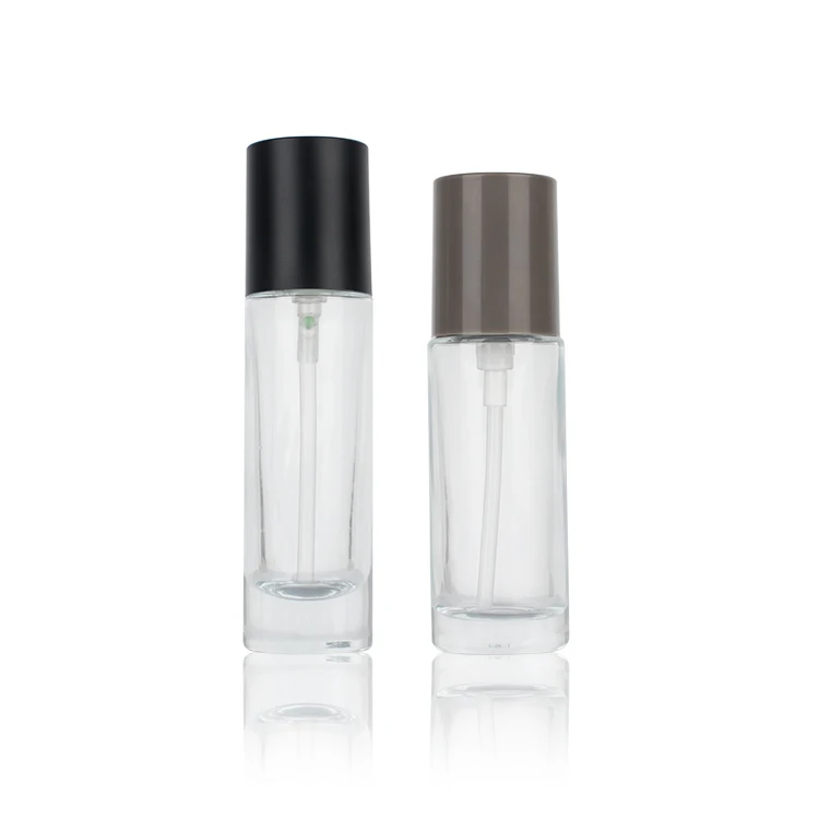 Makeup 25ml 30ml cosmetic empty container liquid foundation glass bottles support custom new packaging