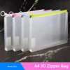 A4 Assorted Color 3D Zipper Bags