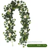 72 diademas con enredadera floral de eucalipto blanco.