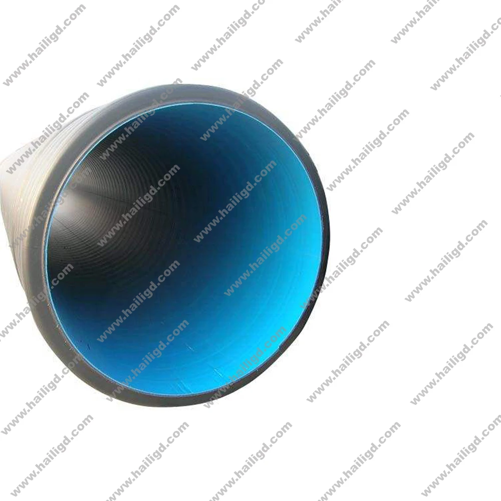 Гофрированная двухслойная труба HDPE высокого качества черного цвета по оптовой цене от