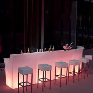 Glowing Jumbo Counter Table for Hotel KTV Nightclub