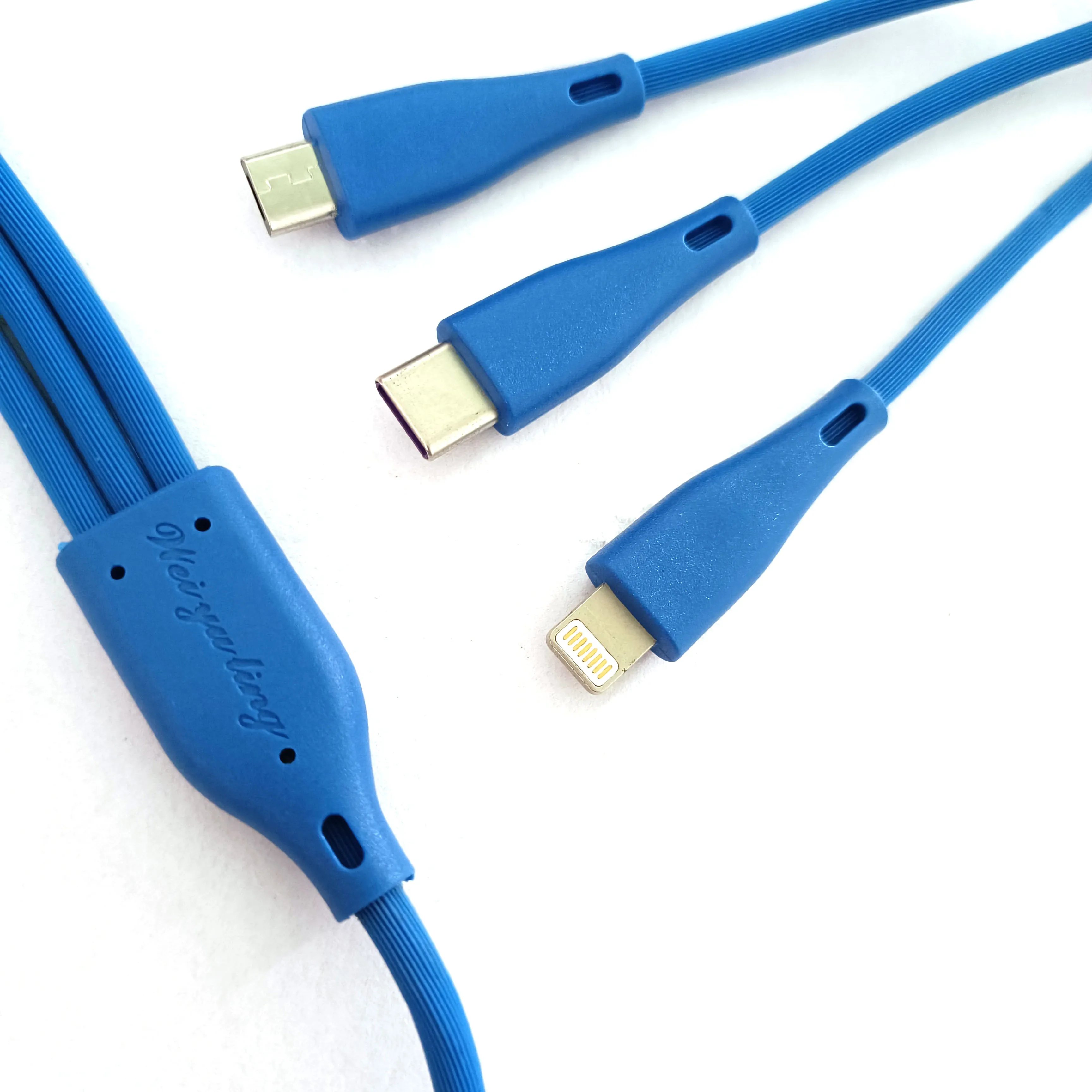 Заводская цена, 3 в 1, USB-кабель для зарядки и передачи данных, микро-USB Type-c, зарядное устройство для быстрой зарядки мобильных телефонов