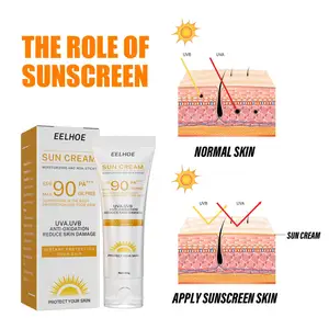 OEM ODM Facial Body Sunscreen Whitening Sun Cream Sunblock Skin Protective Cream Anti-Aging Oil-control SPF 50/SPF 90