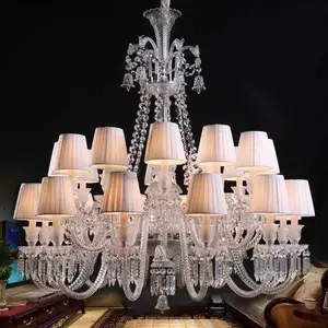 Large Crystal Chandelier Living Room Restaurant Hotel Luxury Banquet Chandeliers Crystal Lamps Decorative Light Cristal Lustre