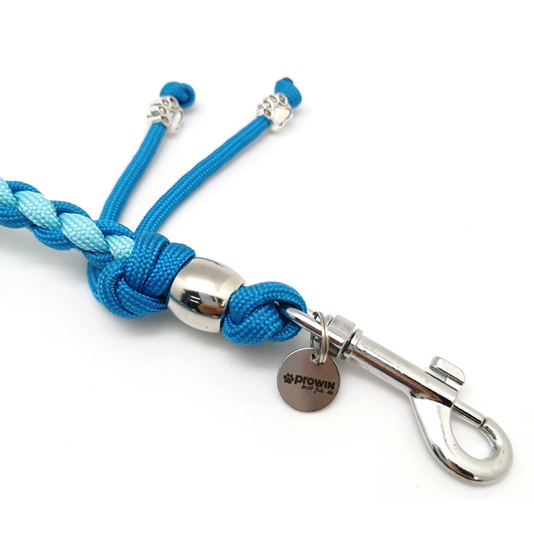 1.9 Meters length New style Dog Round braid dog leash With decoration