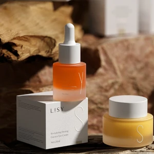 30g 50g Facial Skin Care Moisturizer Cream Bottle 30ml 40ml 50ml 100ml 120ml Glass Dropper Bottle with Custom Bump LOGO Box