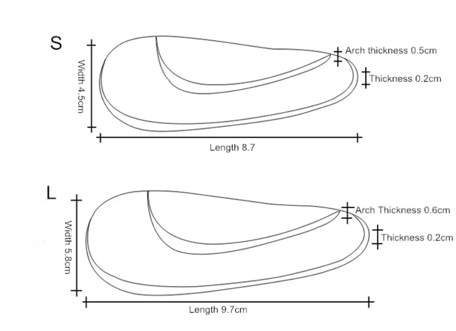 Flat Foot Arch Support Insoles Orthotic Half Pads